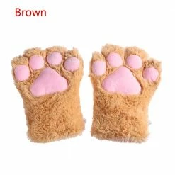 Kinky Cloth Kitten Paw Gloves
