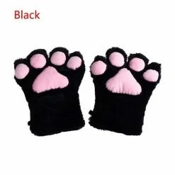 Kinky Cloth Kitten Paw Gloves