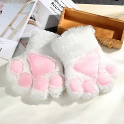 Kinky Cloth Kitten Paw Gloves