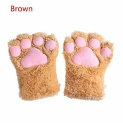 Kinky Cloth Kitten Paw Gloves