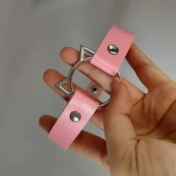 Kinky Cloth Kitten Ring Collar