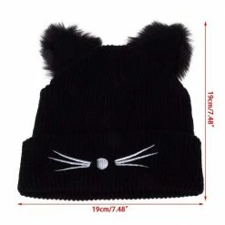Kinky Cloth Kitty Ears Beanie Kawaii