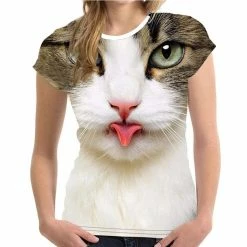 Kinky Cloth Kawaii Kitty Face T-shirt