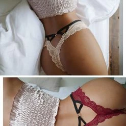 Kinky Cloth Lace Hollow Out Underwear Panties 19 Kinky Cloth Lace Hollow Out Underwear Panties