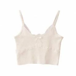 Kinky Cloth Lace Knitted Camis Crop Top Top & Tees