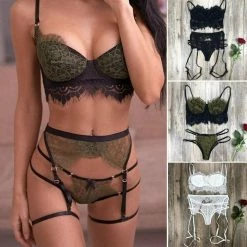 Kinky Cloth Lace Nightwear Bra & Brief Set Lingerie & Panties