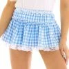 Kinky Cloth ABDL - Adult Baby Lace Plaid Mini Skirt