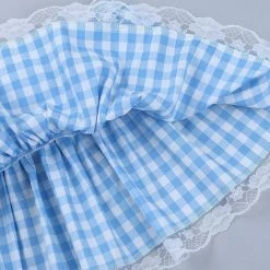 Kinky Cloth ABDL - Adult Baby Lace Plaid Mini Skirt