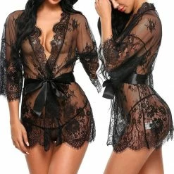 Kinky Cloth Lace See-Through Babydoll Robe