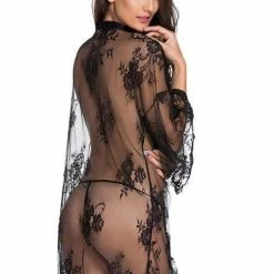 Spocket Lace Succubus Robe + Self Tie