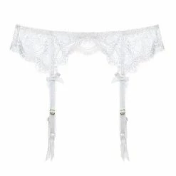 Kinky Cloth Lace Suspender Garter Belt