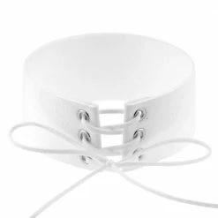 Kinky Cloth Collars & Chokers Lace Up Choker