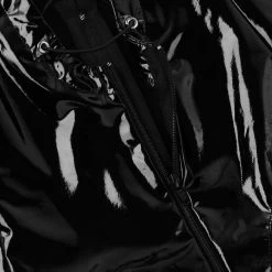 Kinky Cloth Lace Up Deep V Bodysuit BDSM