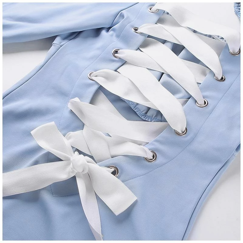 Kinky Cloth Lingerie & Panties Lace Up Lolita Onesie 4 Kinky Cloth Lingerie & Panties Lace Up Lolita Onesie