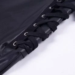 Kinky Cloth Lace Up Pencil Pants