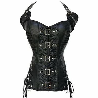 Kinky Cloth Plus Size Leather Steel Boned Corset 5 Kinky Cloth Plus Size Leather Steel Boned Corset