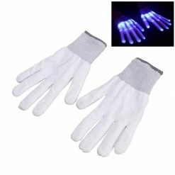 Kinky Cloth Raves & Festivals LED Blue Glow Gloves