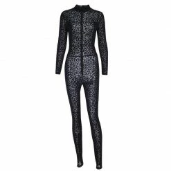 Kinky Cloth Leopard Mesh Bodysuit