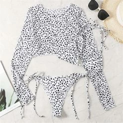 Kinky Cloth Leopard Print Bikini Set Swimwear