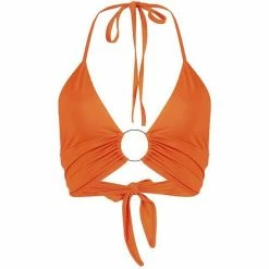 Kinky Cloth Top & Tees Leopard Print Halter Top