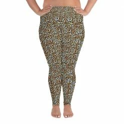 Kinky Cloth Leopard Print Plus Size Leggings