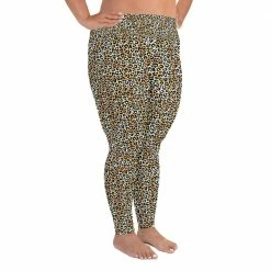 Kinky Cloth Leopard Print Plus Size Leggings