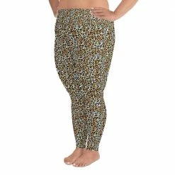 Kinky Cloth Leopard Print Plus Size Leggings