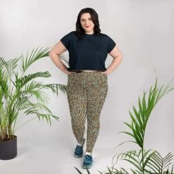 Kinky Cloth Leopard Print Plus Size Leggings