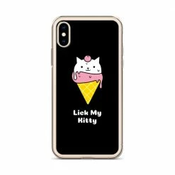 Kinky Cloth Lick My Kitty IPhone Case Kawaii