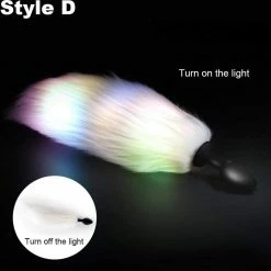 Kinky Cloth Light Up Tail Plug