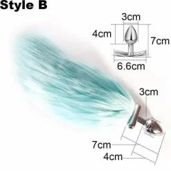 Kinky Cloth Light Up Tail Plug