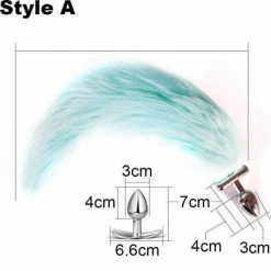 Kinky Cloth Light Up Tail Plug