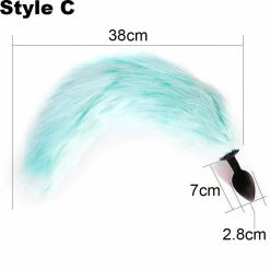 Kinky Cloth Light Up Tail Plug