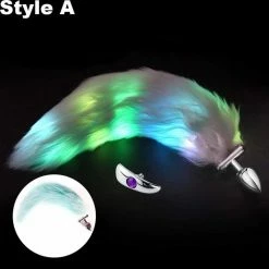 Kinky Cloth Light Up Tail Plug