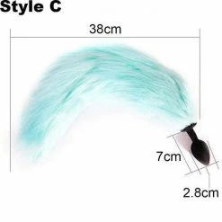 Kinky Cloth Light Up Tail Plug