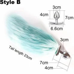 Kinky Cloth Light Up Tail Plug