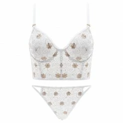 Kinky Cloth Lingerie Lace Brassiere Panty Set