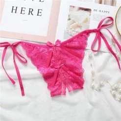 Kinky Cloth Lingerie Lace Open Crotch Panties Crotchless Panties