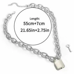 Kinky Cloth Lock & Chain Choker