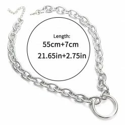 Kinky Cloth Lock & Chain Choker