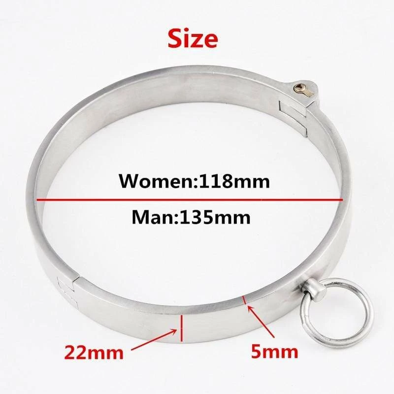 Kinky Cloth Lockable Stainless Steel Collar 2 Kinky Cloth Lockable Stainless Steel Collar