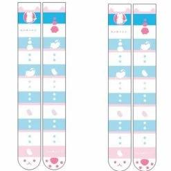 Kinky Cloth Lolita Anime Pattern Printed Stockings Cosplay