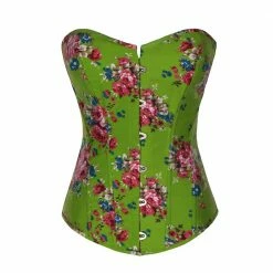Kinky Cloth Lolita Flower Corset Overbust Corselet Cosplay