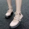 Kinky Cloth Lolita Heart Shoes