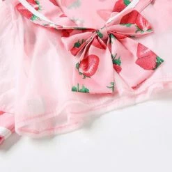 Kinky Cloth Lolita Sailor Strawberry Crop Top Uniform