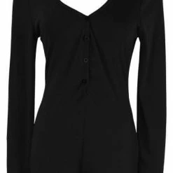 Kinky Cloth Top & Tees Long Sleeve Cozy Sweater Bodysuit