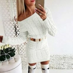 Kinky Cloth Long Sleeve Knitted Sweater Dress ABDL - Adult Baby