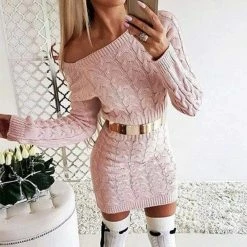 Kinky Cloth Long Sleeve Knitted Sweater Dress ABDL - Adult Baby