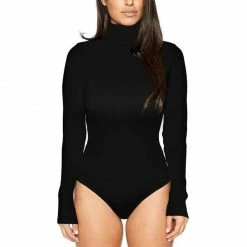 Kinky Cloth Long Sleeve Turtle Neck Bodysuit