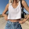 Kinky Cloth Loose Ribbed Cropped Tank Top Top & Tees